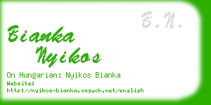 bianka nyikos business card